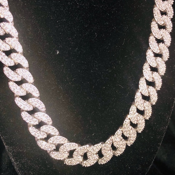 REAL DIAMOND CUBAN LINK CHAIN NOTCZ w/Authenticity - Picture 3 of 13